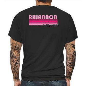 Rhiannon Name Personalized Retro Vintage 80S 90S Mens Back Print T-shirt | Favorety DE