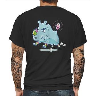 The Rhino Mascot Mens Back Print T-shirt | Favorety CA