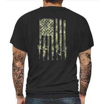 Rifle Flag Camo Mens Back Print T-shirt | Favorety CA