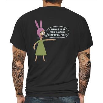 Ripple Junction Bobs Burgers I Wanna Slap Your Face Adult Mens Back Print T-shirt | Favorety