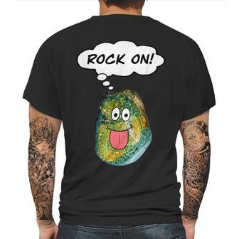 Rock On Funny Rockhound Geology Rockhounding Mens Back Print T-shirt | Favorety DE