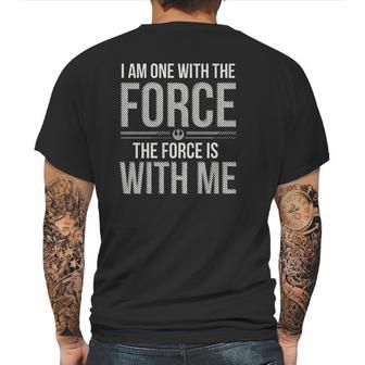 Rogue One Chirrut Force Is With Me Mens Back Print T-shirt | Favorety