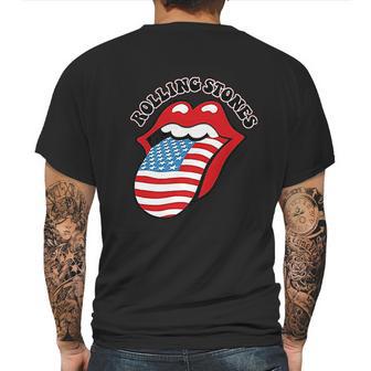 The Rolling Stones Usa Tongue Mens Back Print T-shirt | Favorety UK