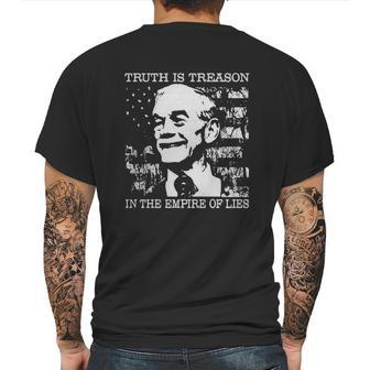 Ron Paul Truth Is Treason In The Empire Of Lies American Flag Mens Back Print T-shirt | Favorety DE