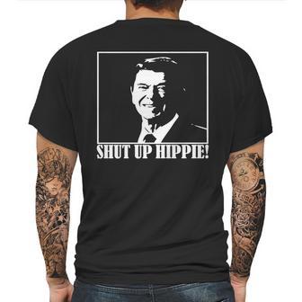 Ronald Reagan Says Shut Up Hippie Mens Back Print T-shirt | Favorety DE