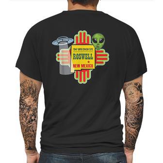 Roswell Nm New Mexico Ufo Alien Crash Site 1947 Zia Mens Back Print T-shirt | Favorety UK