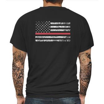 Rothco Thin Red Line Mens Back Print T-shirt | Favorety