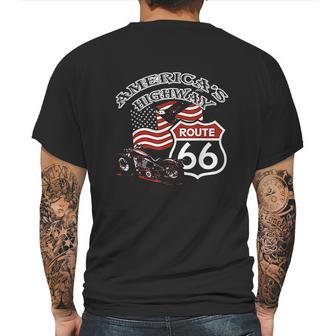 Route 66 Americas Highway Road Trip Mens Back Print T-shirt | Favorety AU