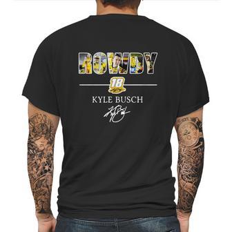 Rowdy 18 Kyle Busch Mens Back Print T-shirt | Favorety CA