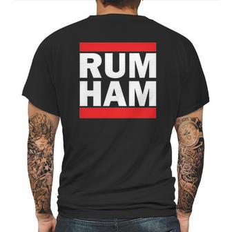 Rum Ham Funny Logo Parody Graphic Mens Back Print T-shirt | Favorety