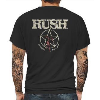 Rush American Tour 1977 Mens Back Print T-shirt | Favorety AU