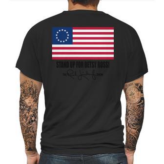 Rush Limbaugh Betsy Ross Flag Mens Back Print T-shirt | Favorety UK