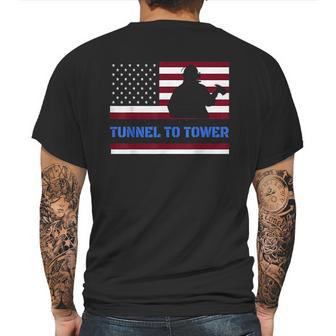 Rush Tunnel To Tower Vintage Firefighter Gift Mens Back Print T-shirt | Favorety CA