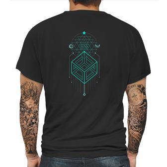 Sacred Geometry Magic Cube Totem Shirt Mens Back Print T-shirt | Favorety AU