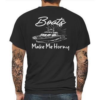 Sadiecrowell Boats Make Me Horny V4 Mens Back Print T-shirt | Favorety UK