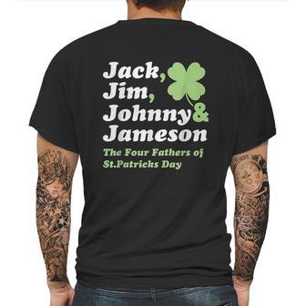 Saint Patricks Day Jack Jim Johnny Jameson Fathers Mens Back Print T-shirt | Favorety AU