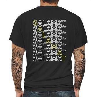 Salamat Filipino Tagalog Pinoy Pinay Mens Back Print T-shirt | Favorety AU