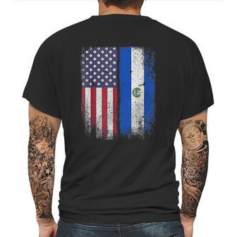 Salvadoran American Flag El Salvador Salvadorean Salvadorian Mens Back Print T-shirt | Favorety UK