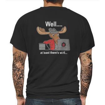 Sam Winchester Moose Mens Back Print T-shirt | Favorety