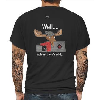 Sam Winchester Moose Wifi Geek Mens Back Print T-shirt | Favorety AU