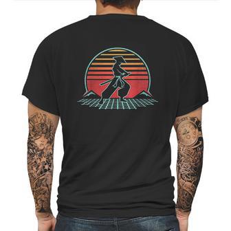 Samurai Warrior Bushido Japan Retro 80S Style Gift Mens Back Print T-shirt | Favorety