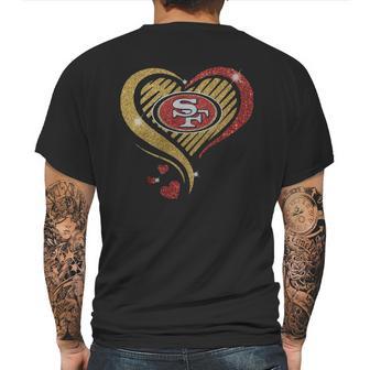 San Francisco 49Er Heart Diamond Shirt Mens Back Print T-shirt | Favorety CA