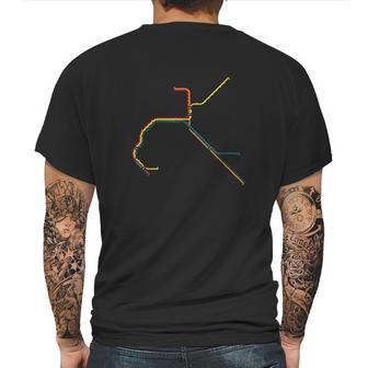 San Francisco Bart Bay Area Train Mens Back Print T-shirt | Favorety DE