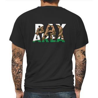 San Francisco Bay Area California Flag Bear Mens Back Print T-shirt | Favorety AU