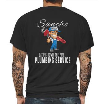 Sancho Plumbing Service Mens Back Print T-shirt | Favorety DE