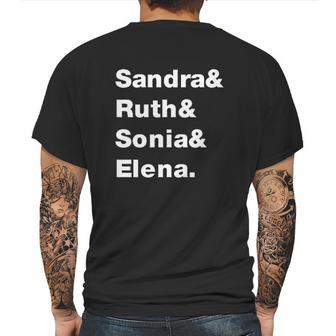 Sandra And Ruth And Sonia And Elena Supreme Court Mens Back Print T-shirt | Favorety DE