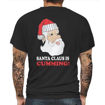 Santa Claus Is Cumming Dirty Humor Mens Back Print T-shirt | Favorety UK