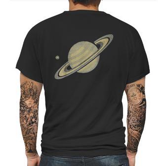 Saturn Planet Saturn Solar System Planets Astronomy Mens Back Print T-shirt | Favorety