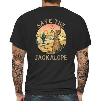 Save The Jackalope Mens Back Print T-shirt | Favorety DE