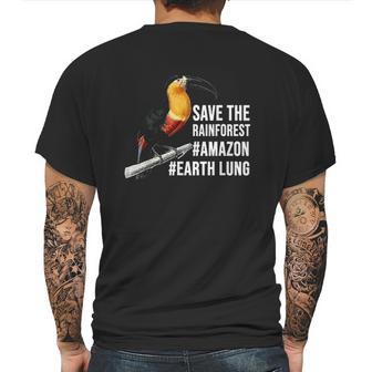 Save The Rainforest Mens Back Print T-shirt | Favorety