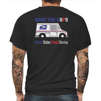 Save The Usps Mens Back Print T-shirt | Favorety CA