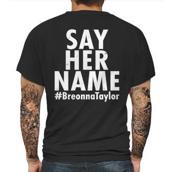 Say Her Name Breonna Taylor Blm Mens Back Print T-shirt | Favorety UK