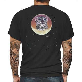 Schim Schimmel Original Artwork Baby Snow Leopard Mens Back Print T-shirt | Favorety DE