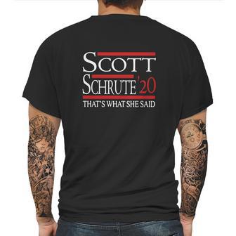 Scott Schrute 20 Thats What She Said Mens Back Print T-shirt | Favorety DE