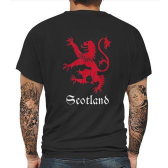 Scottish Lion Rampant Scotland Coat Arms Gift Emblem Mens Back Print T-shirt | Favorety CA