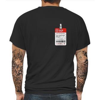 Scp Foundation Site Director Badge Mens Back Print T-shirt | Favorety AU