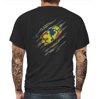 Scratch-Shirt-Bi-Heo - 3D Club America Mens Back Print T-shirt | Favorety UK