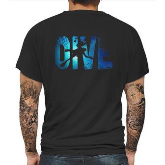 Scuba Diving Divers Shadow Deep Swim Mens Back Print T-shirt | Favorety UK