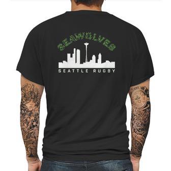 Seattle Seawolves City Skyline Mens Back Print T-shirt | Favorety AU