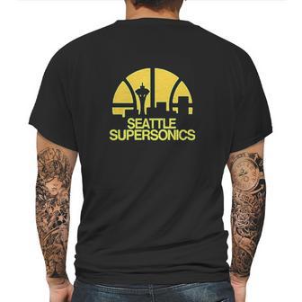 Seattle Supersonics Basketball Print Mens Back Print T-shirt | Favorety AU