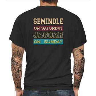 Seminole On Saturday On Sunday Jacksonville Mens Back Print T-shirt | Favorety AU