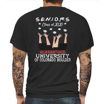 Senior Class Of 2020 Graduation Social Distancing University Of Colorado Boulder 2020 Mens Back Print T-shirt | Favorety