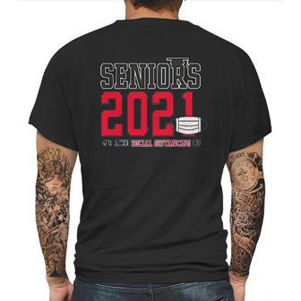 Seniors 2021 We Aced Social Distancing 101 Mens Back Print T-shirt | Favorety AU