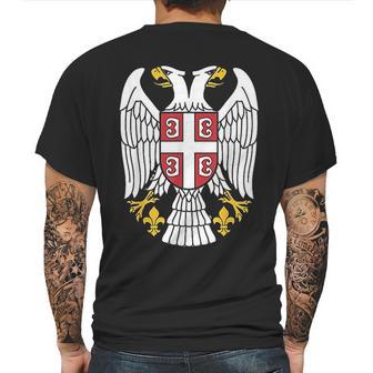 Serbian Eagle Srpski Grb Emblem Serbia Double-Headed Eagle Mens Back Print T-shirt | Favorety DE