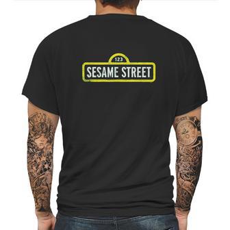 Sesame Street Rough Logo Mens Back Print T-shirt | Favorety AU