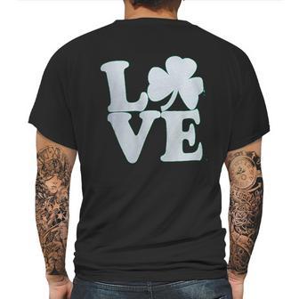 Shamrock Love Funny St Pats Paddy Patrick Pattys Green Heart Cute Mens Back Print T-shirt | Favorety DE